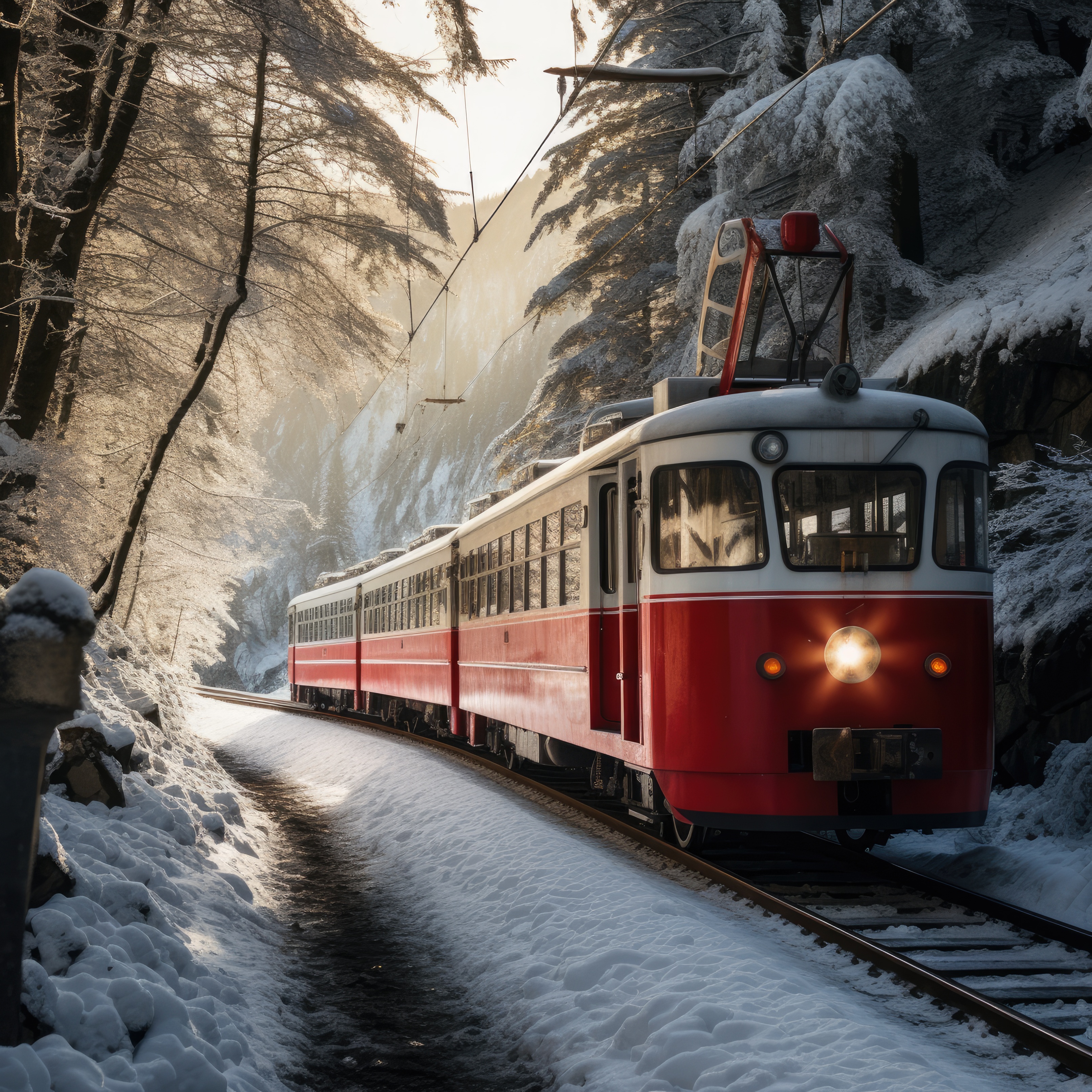 Paisagem europeia vista da janela de um trem em movimento