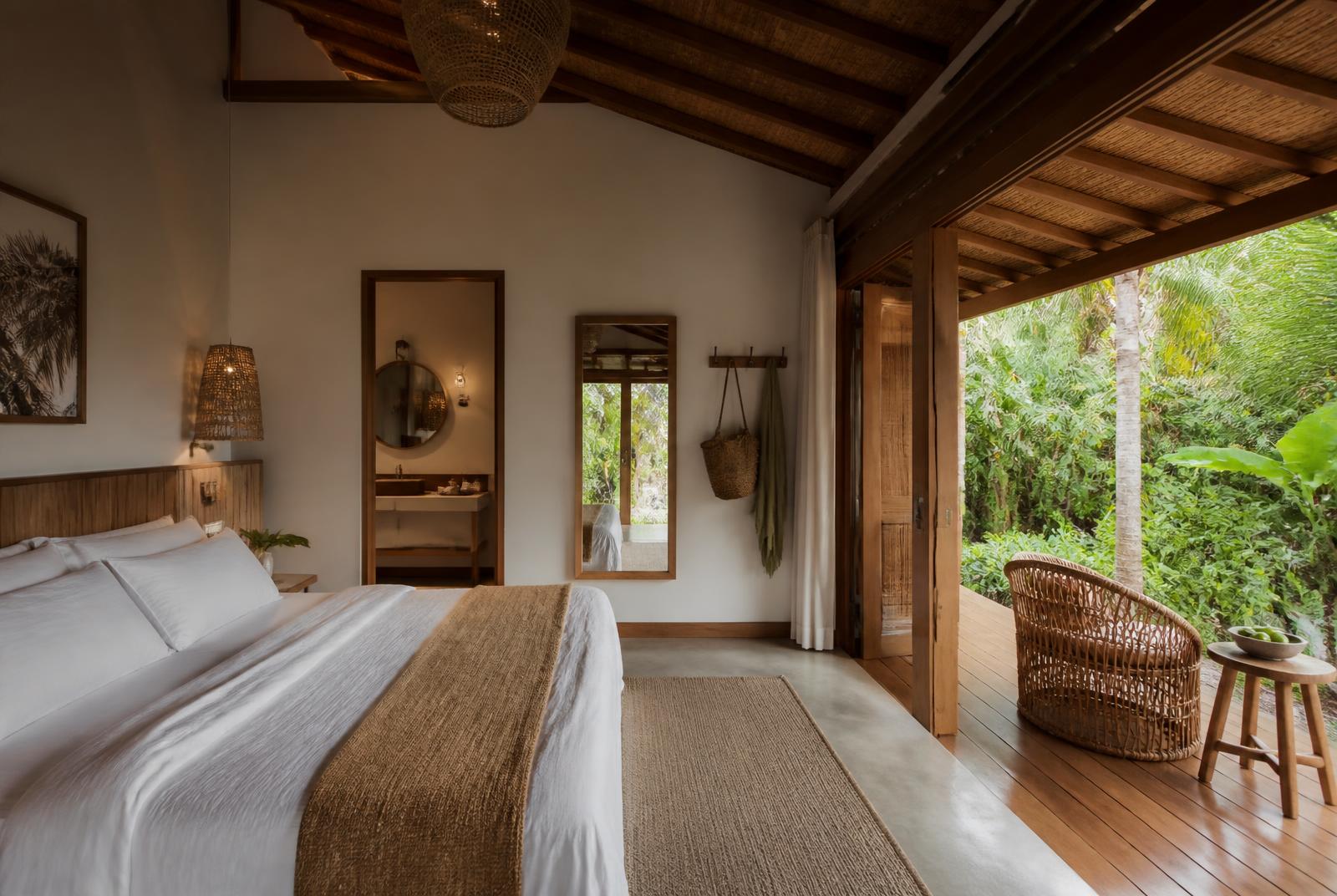Interior de pousada brasileira